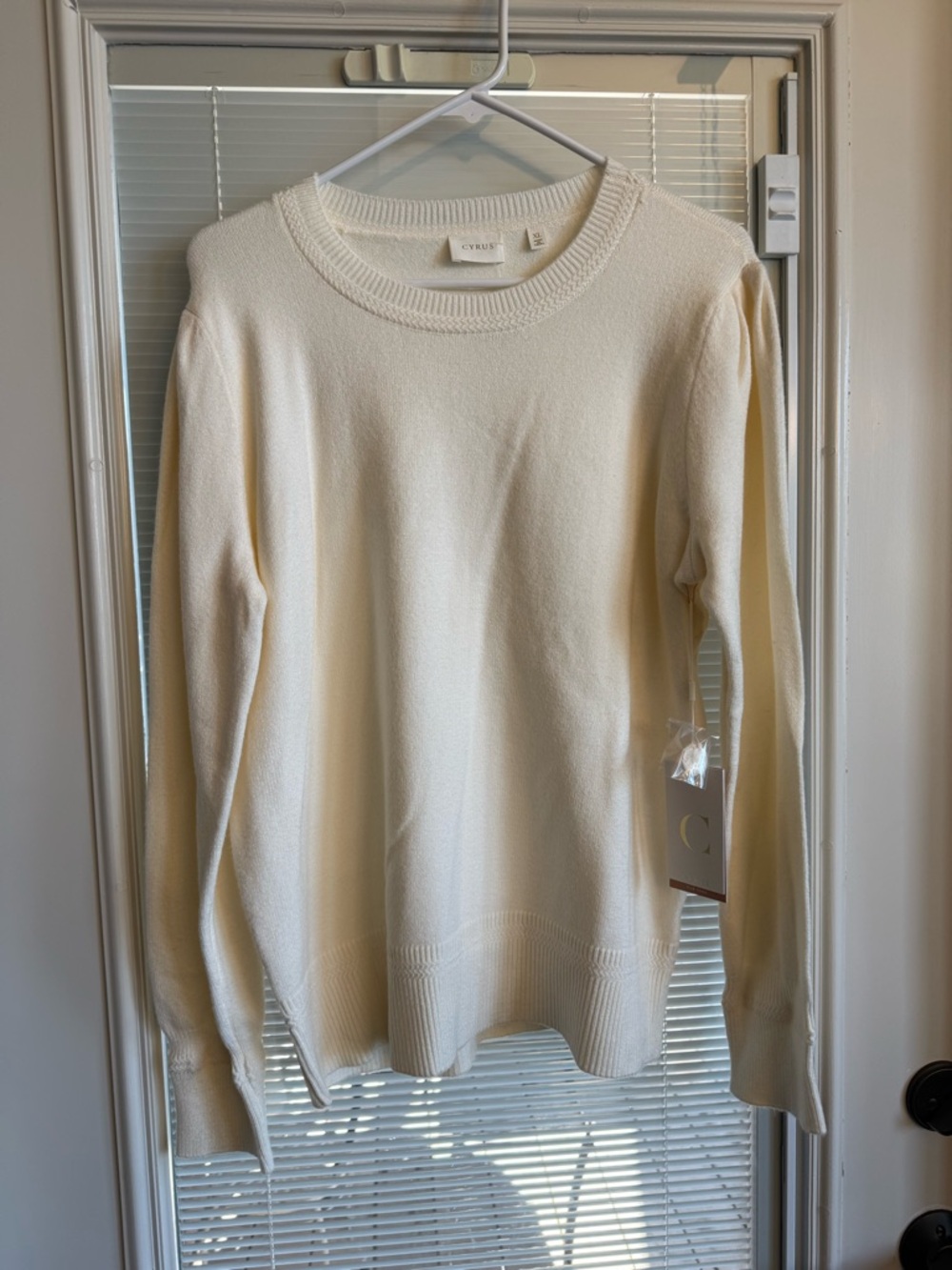 Cyrus Crewneck Sweater in Cream